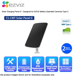 EZVIZ Solar Charging Panel E - Designed for EZVIZ Battery-Operated Cameras Type C