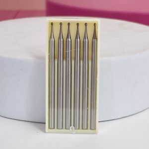 6Pcs/kit Dental Tungsten Carbide Burs HP 1/2/3/4/5/6/7/8 BURS 2.35mm Round Series For Straight Handpiece Length 44.5mm Dentist Lab or Clinic Tools HP Burs Length 44.5mm