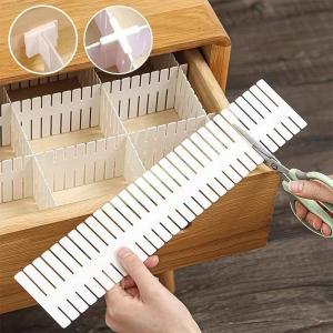 5 ชิ้น รั้วกั้น แผ่นกัน แบ่งช่อง จัดระเบียบ ลิ้นชัก ตู้เก็บของ แผ่นจัดระเบียบลิ้นชัก แผ่นกั้นลิ้นชัก จัดระเบียบลิ้นชัก ไม่ต้องเจาะรู จัดเก็บได้สะดวก เรียบร้อย