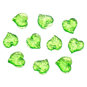 St.kunkka 100pcs Acrylic Transparent Leaf Pendant Can Be Used for DIY Apple Beads Creative Matching