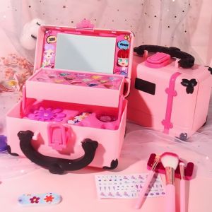 [Terbaru]Mainan Kosmetik Anak-Anak Set Tidak Beracun Putri Kecil Make Up Tas Mainan Anak Termurah Mainan kosmetik Anak anak set tidak beracun putri kecil makeup tas