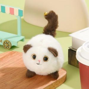 Plush cartoon cat stuffed doll school bag accessories pendant cute keychain pendant plush doll toy