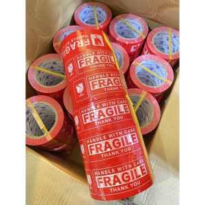 100m and 200m FRAGILE TAPE Red Rolling Sealing Packing Material Sign