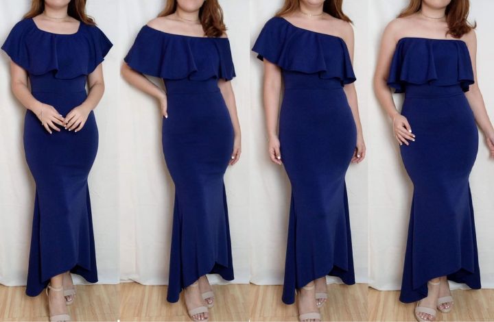 Royal blue shop dress semi formal