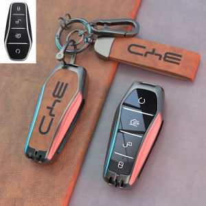 BYD ATTO 3 BYD Dolphin Alloy Leather Key Fob Cover + Free BYD Keychain