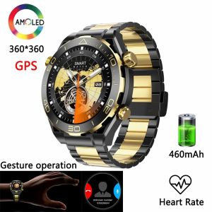 2024 NEW Z91 Pro Max Smart Watch Men AMOLED HD Screen GPS Bluetooth Call for HUAWEI GT4 IP68 Waterproof Watches Blood Sugar Sports Mens Smartwatch