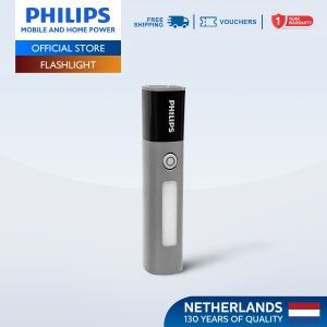 Philips Zooming Flashlight Collection Light 162/193mm Handheld Rechargeable Flashlight Up to 1450lm Up to 12hrs Use With Flashing SOS Mode Dimming Mode USB-C Port Charger