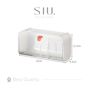 Milo Wall Mounted Storage Box - Rak Dinding Laci Serbaguna - Rak Tempel Tembok Penyimpanan Aksesoris Celana Dalam Pita Make Up