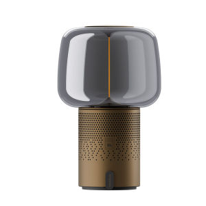 Kooduu Serena PLAY powered by SOUND BY JBL® Portable Smart Bluetooth Speaker with LED Light Glass Shade and Perforated Base.