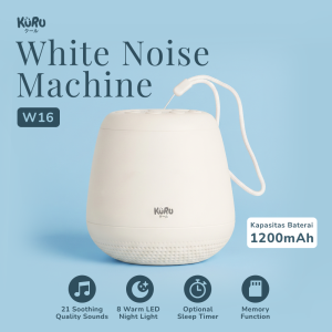 KURU W16 Baby White Noise Sound Machine Shusher with LED Night Lamp