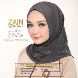 Hijab sport Kerudung Olahraga Jersey strada Premium // ZAIN COLLECTION Produk Best Seller