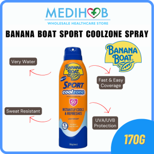 Banana Boat Sport Coolzone Spray SPF50 (170g) EXP 4/2026