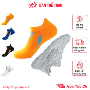 Tất chống thối thoáng khí thấm hút mồ hôi - Tất thể thao cổ ngắn chống trơn trượt nhiều màu