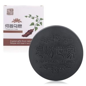 Polygonum Multiflorum Handmade Hair Growth Soap Hair Blacken Shampoo Soap Hair Darkening Soap Bar