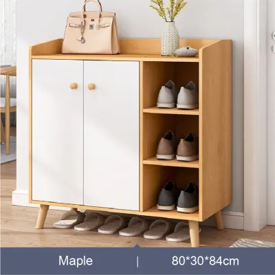 E-TIFE Rak Sepatu Minimalis Lemari Serbaguna Lemari Sepatu Pintu Rumah Kapasitas Besar Lemari Penyimpanan Loker Balkon Moder