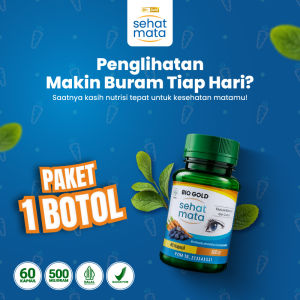 Bio Gold - Kapsul Sehat Mata Ekstrak Bilberry dan Wortel isi 60