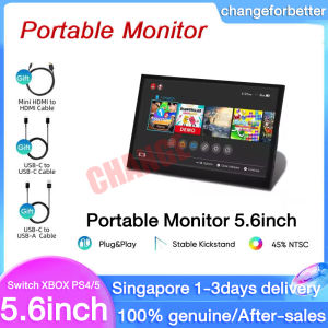 【SG1days-Ship】Portable Monitor 14 15.6" IPS 1080P 2K 4K HD Portable Monitors for Laptop Type-c HDMI USB-C Led HDR Ultra-thin Mini Portable 144Hz IPS PS4 PROXBOX