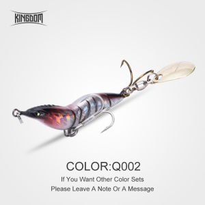 Kingdom Sinking Metal Fishing lures 8.5g 35mm 14g 40mm 21g 46mm 28g 56mm Simulation Design Rotated Spoon Artificial Hard Baits