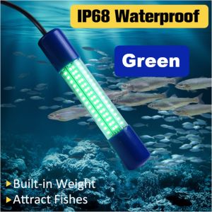 VOYUE Portable Underwater Fishing Light 30W Waterproof Lure Bait Lamp  Bright LED Submersible Light Boat Fishing
