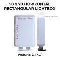 KGS Portable Advertising LED Lightbox Rectangle Outdoor Signage/ Business Promotion| without Logo. 