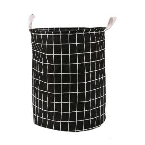 Household fabric dirty clothes basket storage basket circular cotton and linen dirty clothes basket