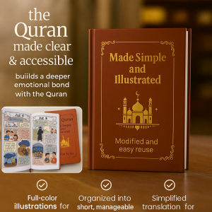 The Holy Quran in English with Illustrated Study Guide Easy 30-Day Reading Plan Simple Explanations