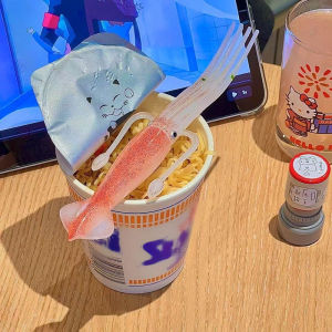 YAFEN Funny Squid Cuttlefish Fork Fruit Cup Noodle Tableware Fork Instant Noodle Forks Bento Lunches Forks Food Pick Toothpick