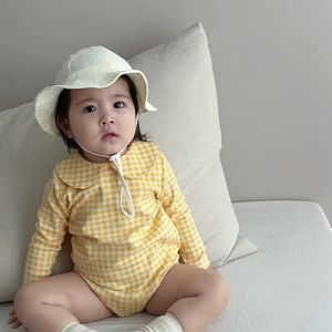 Childrens autumn baby romper 2026 Korean-style baby clothes autumn collection girls floral romper