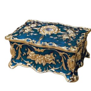 BEandBA Small Creative Vintage Retro Ring Necklace Storage Box Cosmetic Container Trinket Organizer Jewelry Box