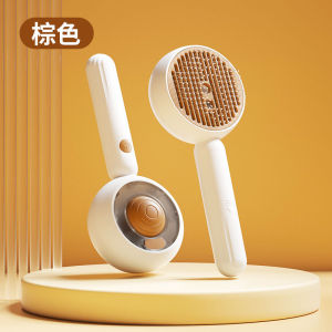 Cat Dog Pet Grooming Comb with Electric Spray Water Steam Soft Silicone Brush Kitten Pet Bath Brush Massage Pet Hair Remover