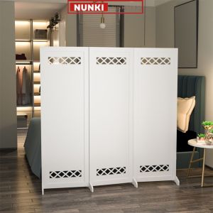 Vách ngăn bình phong gấp gọn kín chắn phòng decor phòng khách ( KHÔNG KÈM CHÂN) - IG465