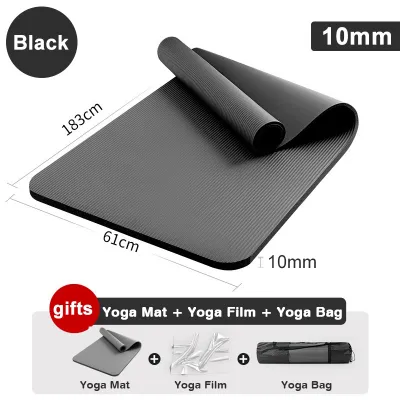 12mm Extra Thick Yoga Mat Exercise Mat with Carrying Strap and Bag Non Slip Yoga mat for Workout