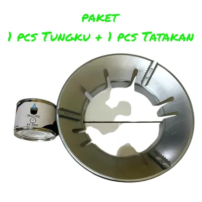 kompor manual outdoor camping tungku api dan tatakan untuk pemanas makanan katering
