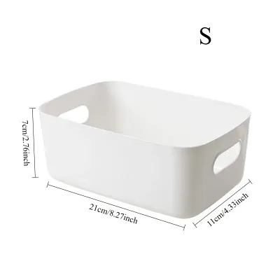 Household Sundries Storage Box Office Desktop Student Dormitory Finishing Cosmetics Storage Basket Snack and clothing storage basket