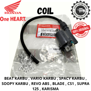 ORIGINAL KOIL COIL PENGAPIAN HONDA KVB BEAT KARBU VARIO KARBU SPACY KARBU SCOOPY KARBU REVO ABS BLADE CS1 SUPRA 125 KARISMA HAM KUALITAS ASLI