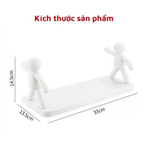 Kệ để đồ treo dán tường 2 chú lực sĩ nhà tắmKệ nhà tắm treo tường