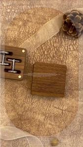 FFBH Closure Walnut Cufflink Personalized Flip‑top Cufflink Organizer Solid Exquisite Wood  Closure Storage Men 4P6B8