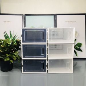 Combo 8 Hộp Đựng Giày Nắp Nhựa Cứng Có Lỗ Thông Hơi Tủ Để Giày Thông Minh Kệ Để Giày Tiện Ích