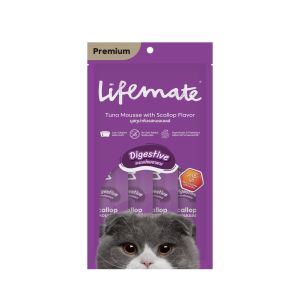 ขนมแมวเลีย ไลฟ์เมท Lifemate Cat Mousse Creamy อร่อย ดีกับแมว แคลต่ำ ไม่เติมเกลือ