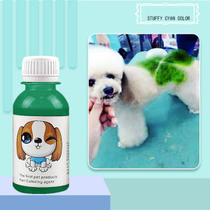 Dog Hair Dye Stain Cream Pet Hair Coloring Set Hair Dyestuffs Dyeing Pigment Agent Semi-Permanent Puppy Dye for Puppy