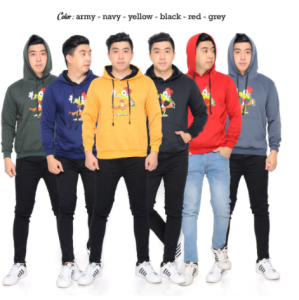 Joy Sana SWEATER HOODIE pria wanita  fleece  lengan Panjang Hoodie Pria Jaket Hoodie Chicken Drunk