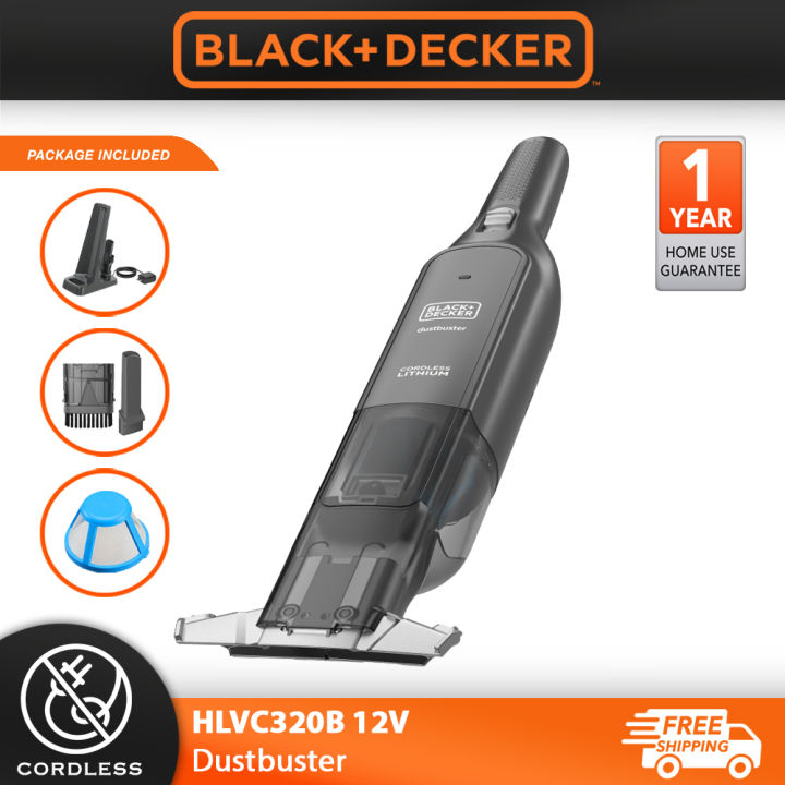 BLACK Decker HLVC320B 12v Handheld Dustbuster AdvancedClean Slim Cordless Handheld Vacuum HLVC320 Lazada