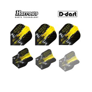 HARROWS DART FLIGHTS - STANDARD PRIME - CHIZZY 2 100 MICRON DART FLIGHTS (SAYAP ARROW)