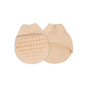 1Pair Womens Invisible Toe Cover with Padding Toe Topper Liner Socks Non-Skid Bottom for High Heels