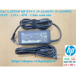 ️[Sạc zin] SẠC LAPTOP HP ENVY 15-AS 15-AS104TU 15-AS105TU 19.5V - 2.31A - 45W - Chân xanh nhỏ