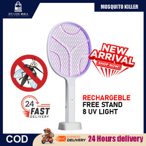 2in1 Raket Membunuh Nyamuk Elektrik Mosquito Racket Electric Rechargeble Mosquito Killet portable