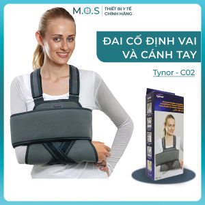 Đai cố định vai Tynor C02 có băng treo tay và nẹp cố định khớp vai bị gãy xương chấn thương vai và cánh tay