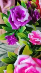 Artificial Flower with Pot Plant Flower Artificial Flower for Decoration Desktop Ornaments