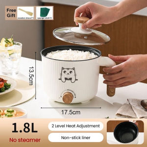 [COD] 5L Multi Function Cooker 1000W Electric Cooker Non-Stick Hot Pot with Steamer 28CM