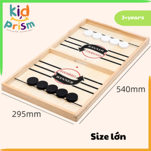 Bộ Cờ Búng Bàn Đấu Ice Hockey Bằng Gỗ Cao Cấp - Foosball Winner Sling Puck - Đồ chơi giải trí gia đình